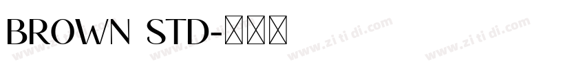 Brown Std字体转换